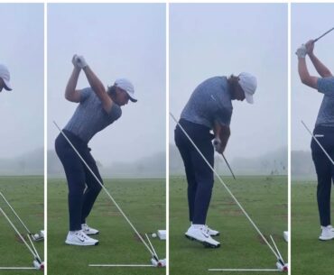 Tommy Fleetwood Iron Swing With Swing Plane Perfector