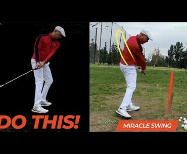 FIX YOUR BACKSWING with the PERFECT OVER THE TOP MIRACLE MOVE!