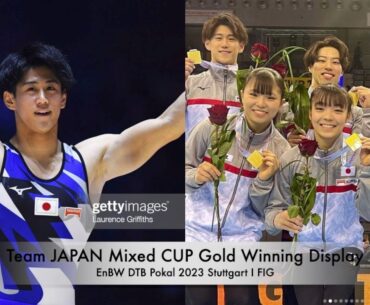 Team  🇯🇵 Japan  MIXED CUP GOLDEN WINNING DISPLAY |  EnBW DTB Polka 2023 Stuttgart | FIG