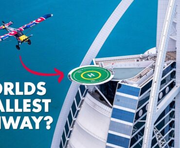 Landing A Plane On A Tiny Helipad (on top of a 7 Star hotel)