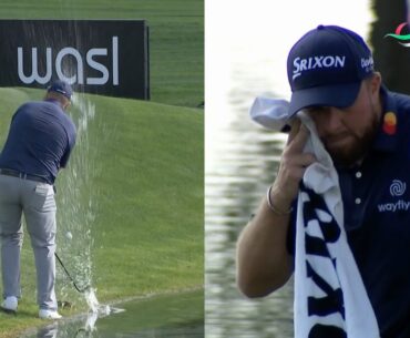 Pro Golfer Gets Stuck In Lake!
