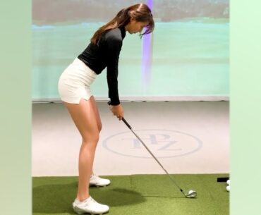부드러운 아이언샷과 닮고 싶은 헤드스피드~!! KLPGA 프로 이한솔 미녀골퍼의 골프기초스윙~!
