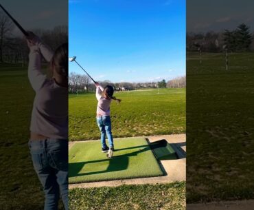 Slowmo❤️ #ourfutureLPGAchampion#loveit#littleBella#golf#littlegolfer#