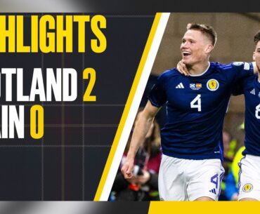 Scotland 2-0 Spain | McTominay Scores Twice to Stun Spain! | Euro 2024 Qualifier Highlights