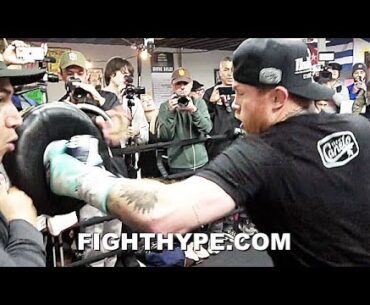 CANELO ALVAREZ FULL MEDIA WORKOUT VS. JOHN RYDER; HITTING HARDER THAN EVER: "NOBODY CAN BEAT ME"