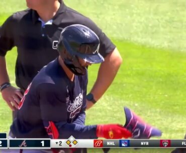 Forrest Wall KNOCKS a RBI Single, Scoring Michael Harris! | Atlanta Braves | 3/25/2023