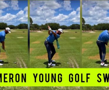 Cameron Young Golf Swing - Slowmo