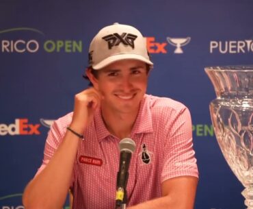 Nico Echavaria Sunday Winners Presser 2023 Puerto Rico Open