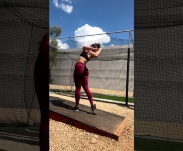 Incline over speed training on a mound | GOLFSHORT  #shorts