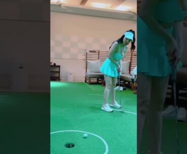beauty golf shot | GOLFSHORT  #shorts