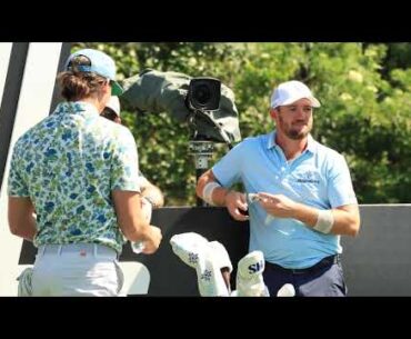 Tommy Townsend reunites with longtime friend Sam Horsfield at the 2023 LIV Golf Orlando