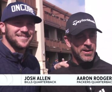 Aaron Rodgers with Vern Glenn...and a surprise!