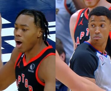Scott Foster says Scottie Barnes was ejected for saying the refs are cheating