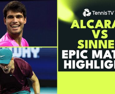 Jannik Sinner & Carlos Alcaraz EPIC Match Highlights | Miami 2023
