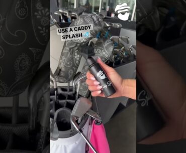 Cleaning your clubs just got easier!😍 #caddysplash #golfgirls #golfgirl