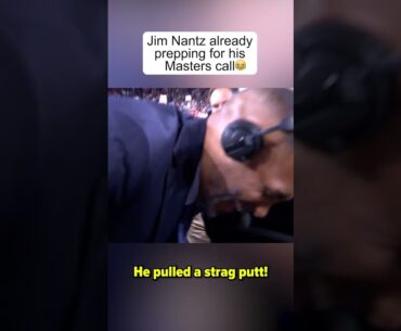 Jim Nantz just getting some practice in before Augusta😂 #shorts