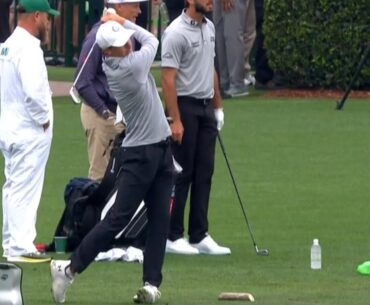 Jordan Spieth on the Range At Masters 2023 (Swing analysis & Slowmotion)