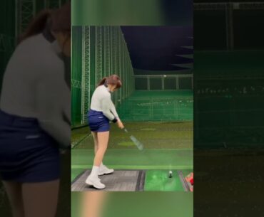우와아...🚀너무 굿샷이잖아영..😍💯#golf #shorts #golfgirl | GOLF#SHORT