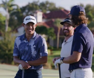 Three world class golfers, one long approach shot. 👀 | TaylorMade Golf Europe