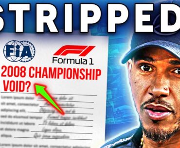 F1 Huge Blow To Lewis Hamilton!