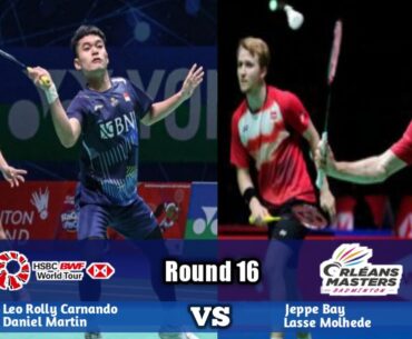 Leo Rolly Carnando/Daniel Martin vs Jeppe Bay/Lasse Molhede | Orleans Masters 2023