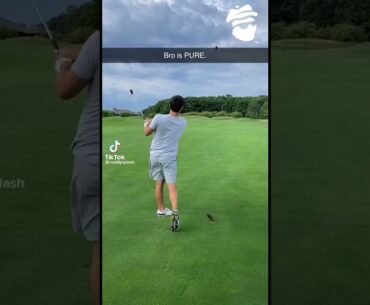 The purest divot you’ll ever see. #golfshorts #golfswing #golf