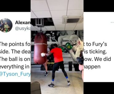 Tyson Fury TRAINING With Lawrence Okolie Sugar Hill Steward Coaches #boxing #youtube #sports