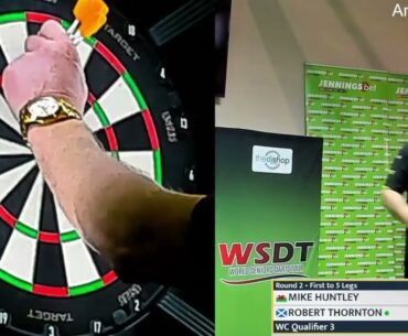 Mike Huntley vs Robert Thornton  Second Round  World Seniors Darts Championship Qualifier 3 2023