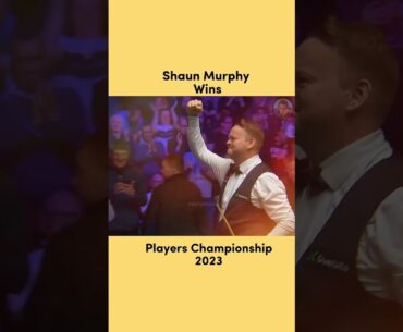 Shaun Murphy wins Players Championship 2023 in style ! #shorts