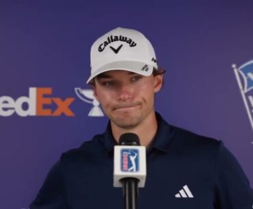 Nicolai Hojgaard Sunday Flash Interview Danish 2023 Valero Texas Open