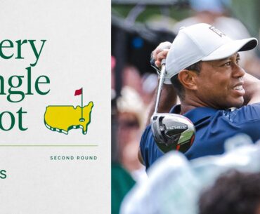 Tiger Woods' Second Round | Every Single Shot | The Masters