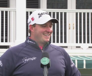 Sepp Straka Sunday Third Round Flash Interview 2023 The Masters Tournament © The Masters