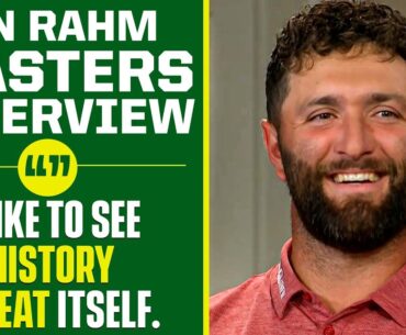 Jon Rahm At A Loss For Words After Winning The 2023 Masters I CBS Sports