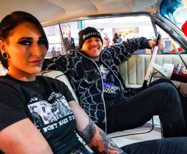 Dominik Mysterio & Rhea Ripley crash the WrestleMania Superstore
