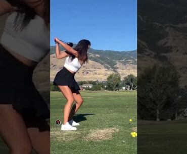 The Cuban missile #shorts #shortvideo #golf #girl