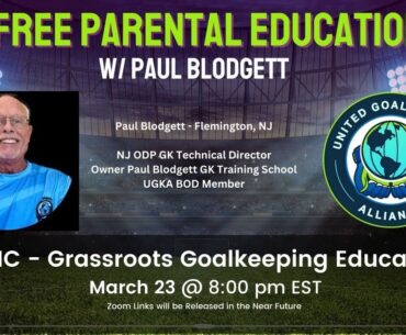Parental Education - Grassroots Goalkeeping