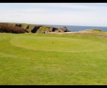 Golf de Belle Ile en Mer - drone aerial video - bleu - Hole#01
