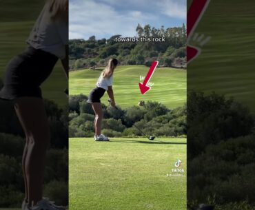 what unnecessary shot shall I try next? 😂 really gunna test me #golf #shorts #golfgirl #golfshot