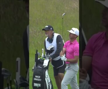 Almost albatross glory for wade ormsby #golf #livgolf #shorts #golfswing