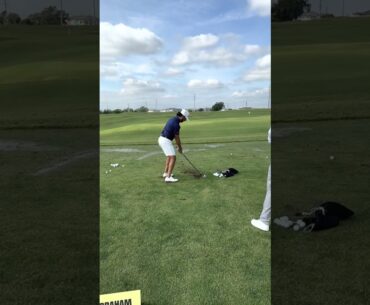 Miss Kira P ready for LIV Golf 2023 on the Driving  Range with Ancer of Fireball GC in Orlando OCN