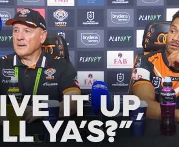 Tigers coach shuts down journalists' probing questions - NRL Presser | NRL on Nine