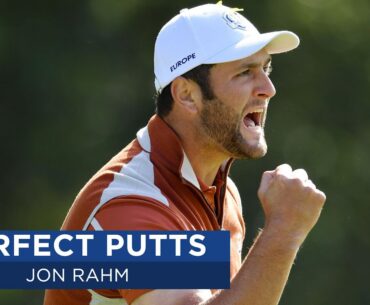 Jon Rahm Holing Putts at the Ryder Cup