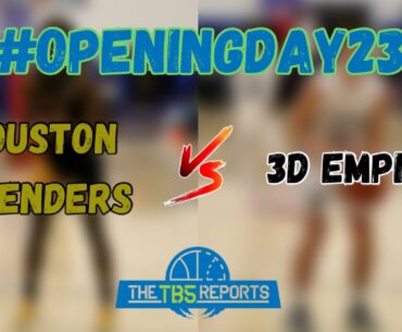 Opening Day! Presented By Buff! Houston Defenders vs 3D Empire!