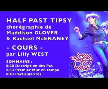 [COURS] HALF PAST TIPSY de Rachael McENANEY & Maddison GLOVER, enseignée par Lilly WEST