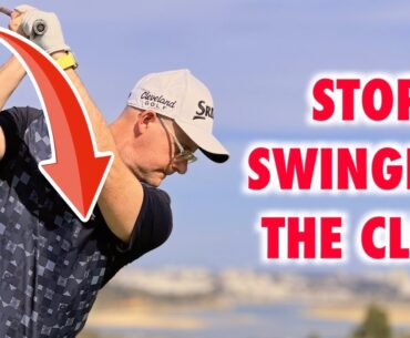 STOP coming over the top (swing the grip NOT the club golf swing tip)