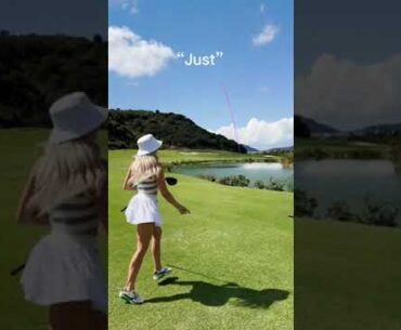 Play a hole with me ⛳️ #golf #shorts #golfvlog #golfhole #playahole #golfswing #golfgirl #golfer