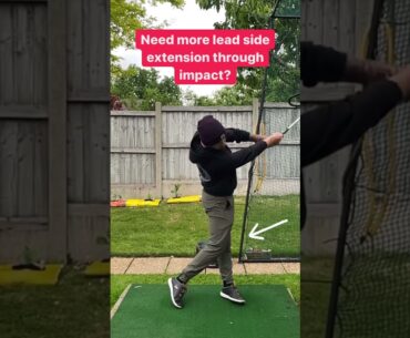Do This Simple Drill To Rotate Effortlessly Through The Ball (Lead Side Extension)