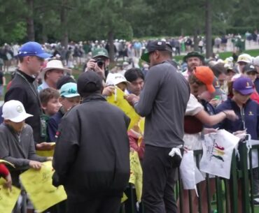 Fans fill Augusta National on Masters Monday