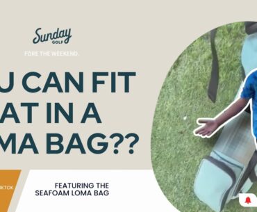 What can you fit in the Sunday Golf Loma Bag?