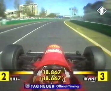 F1 – Eddie Irvine (Ferrari V10) Onboard – Australia 1996